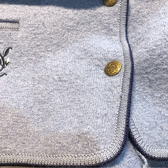 Vintage Huntington Ridge Wool Cardigan with Floral Accents Women’s Large - Picture 6 of 12